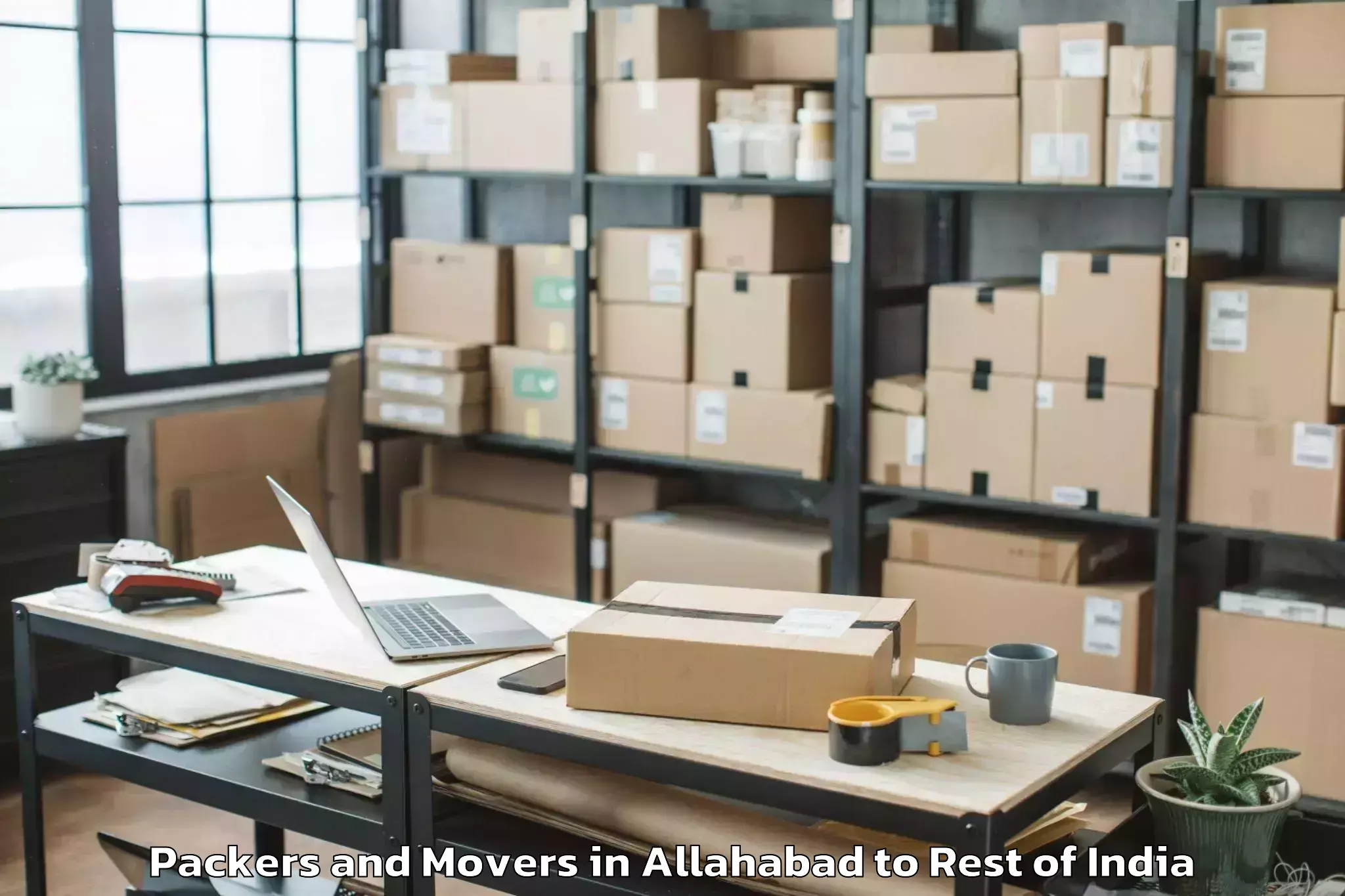 Affordable Allahabad to Peddakothapally Packers And Movers